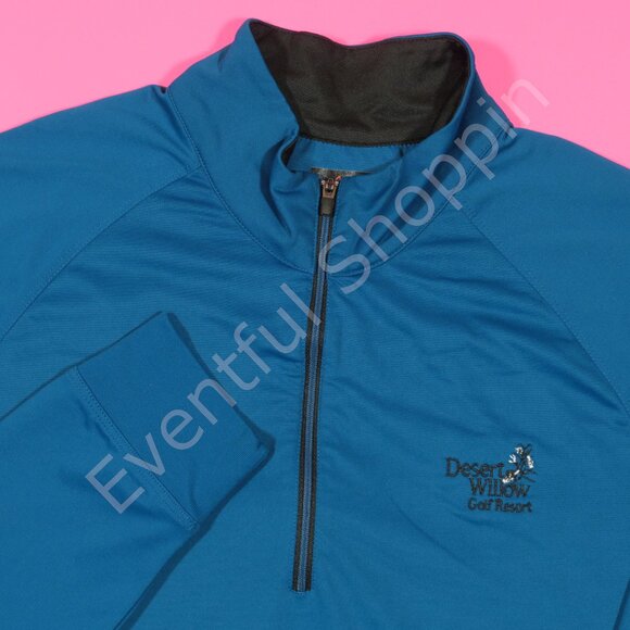 Greg Norman Other - Greg Norman 1/4 Zip Performance Desert Willow Golf Pullover in Blue Size Medium